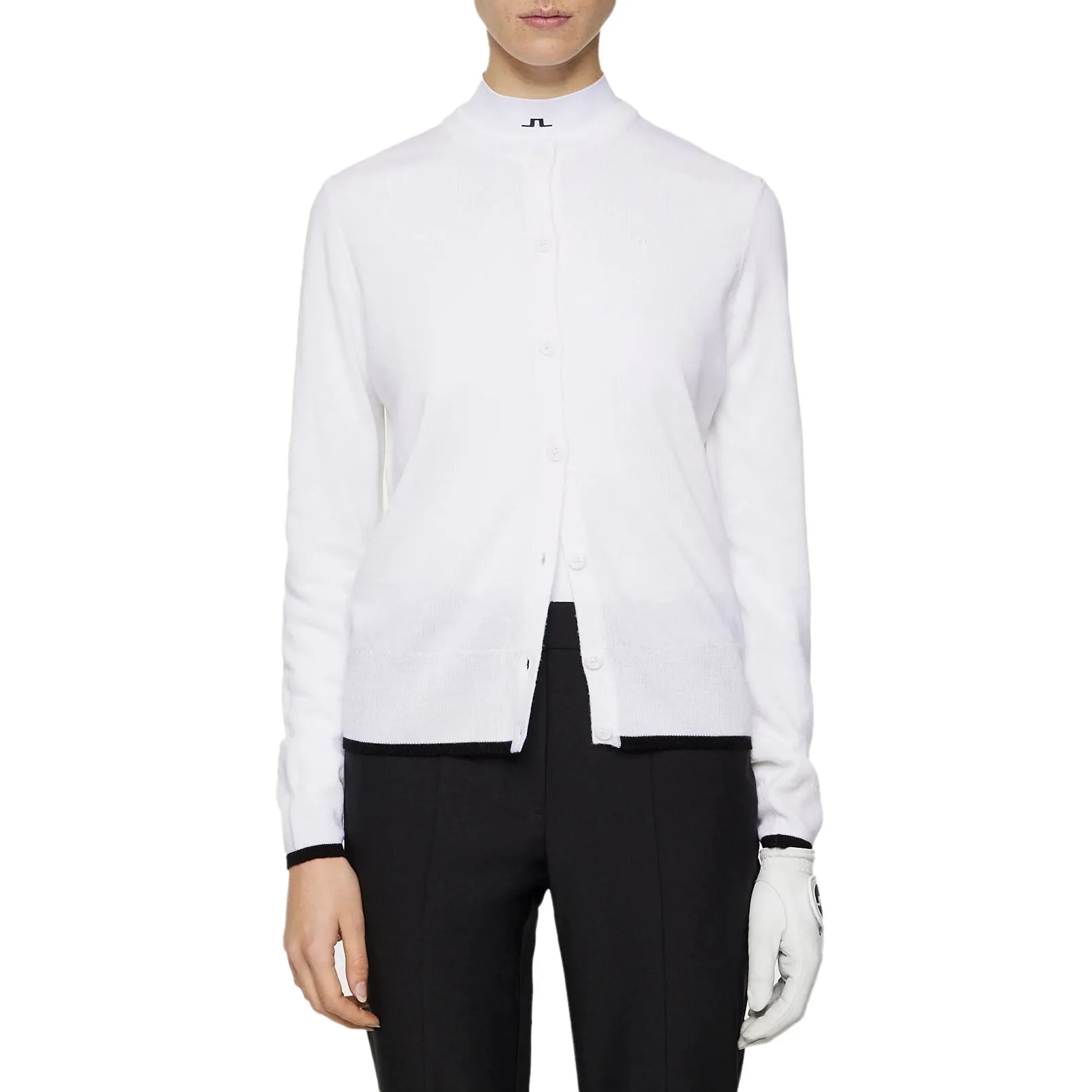 J.Lindeberg Women'S Joanna Knitted Cardigan - White Built to Perform