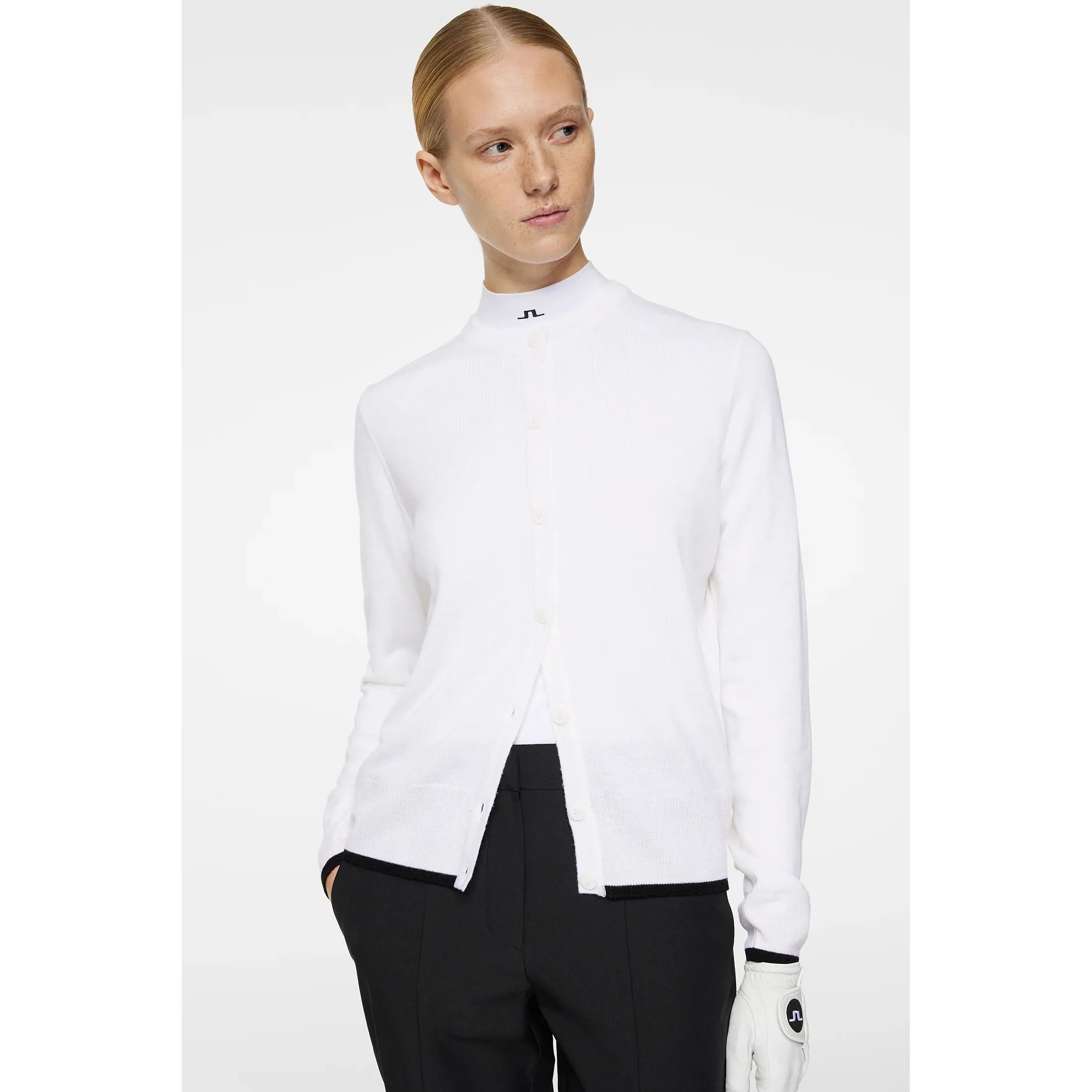 Halloween Sale J.Lindeberg Women'S Joanna Knitted Cardigan - White