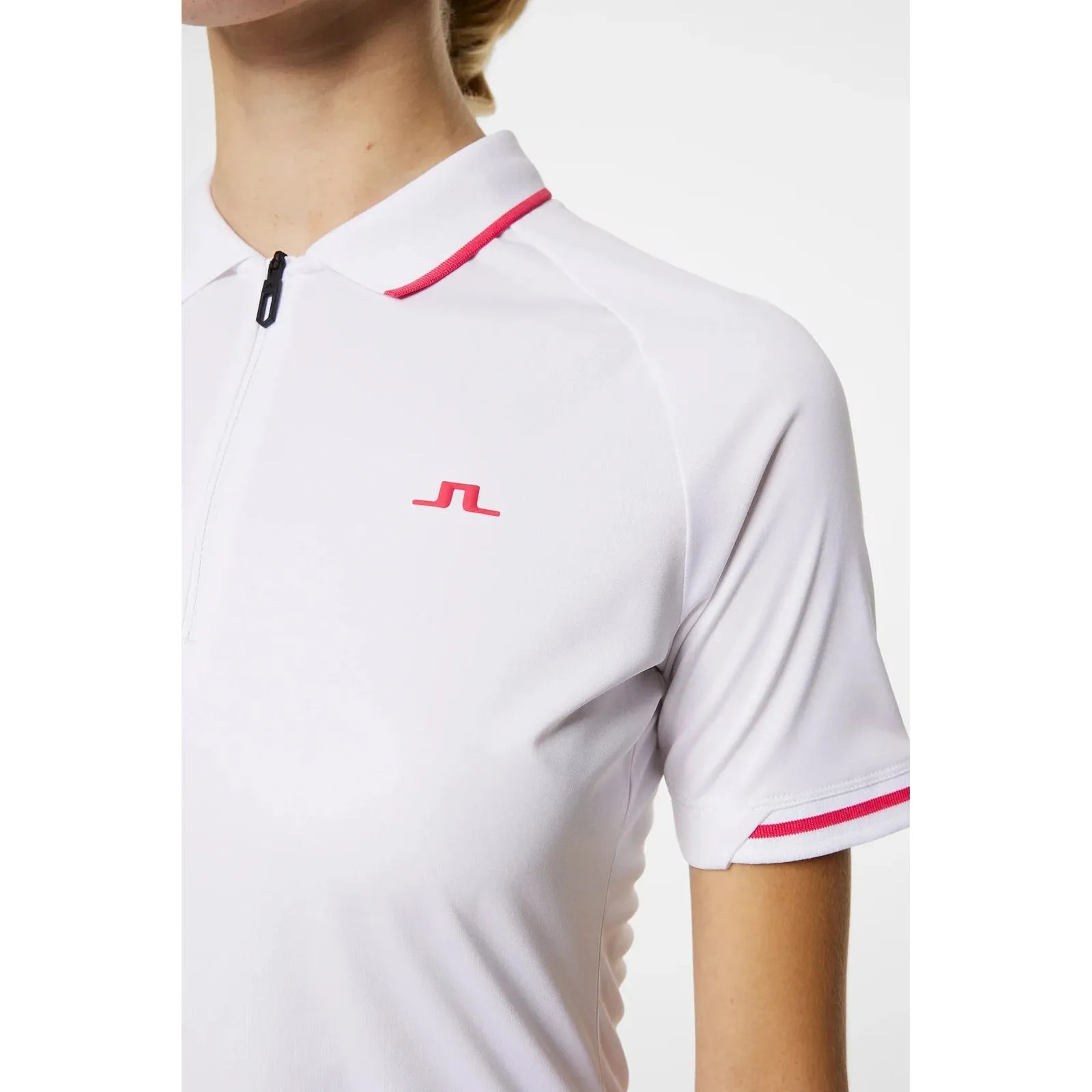 J.Lindeberg Women'S Lee Golf Polo Shirt - White Spring Sale Confidence Starts Here