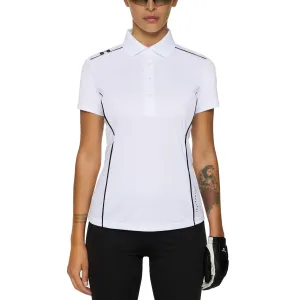 J.Lindeberg Women'S Leyla Golf Polo Shirt - White Back To School Sale Affordable