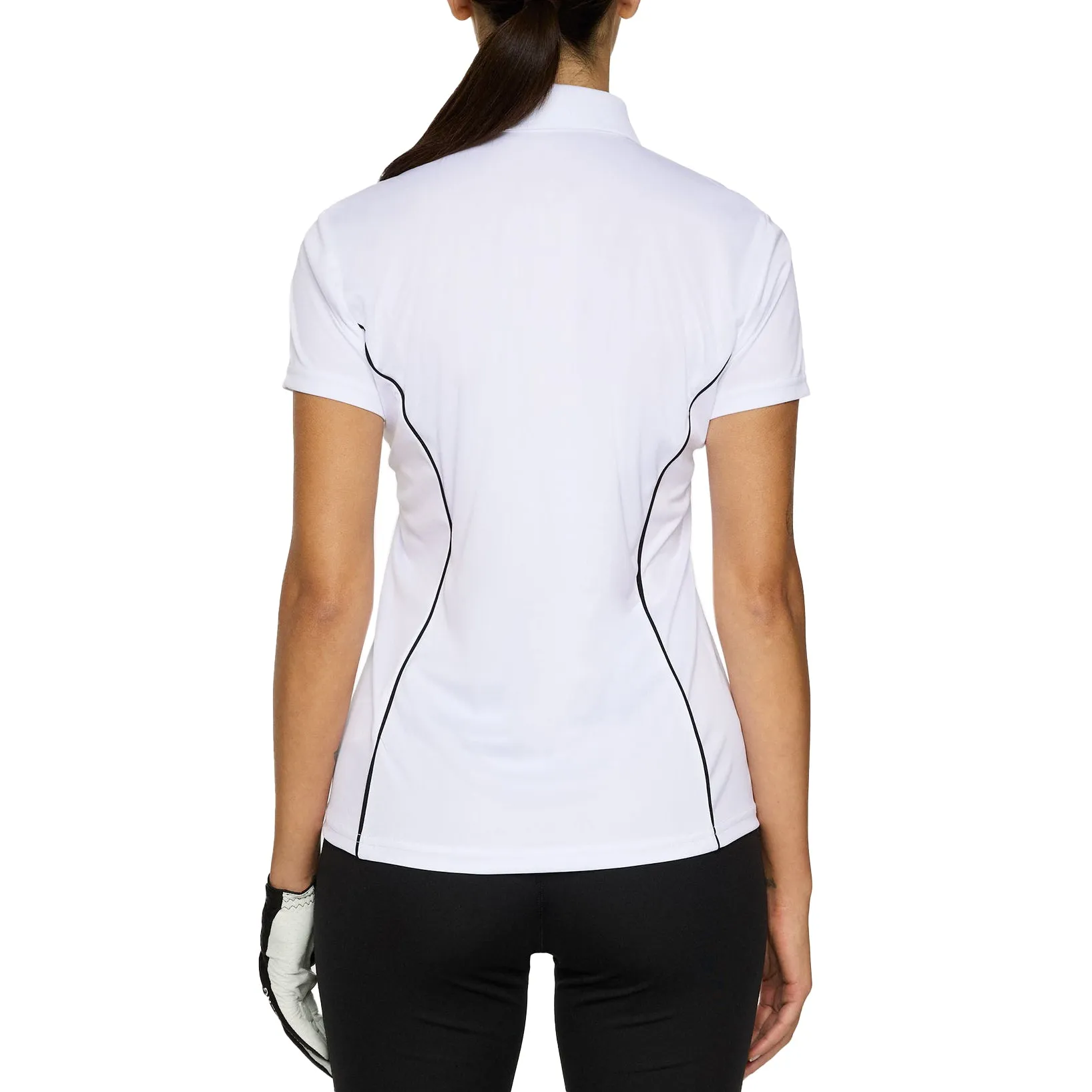Dress from the Feet Up The Fast Lane Choice J.Lindeberg Women'S Leyla Golf Polo Shirt - White