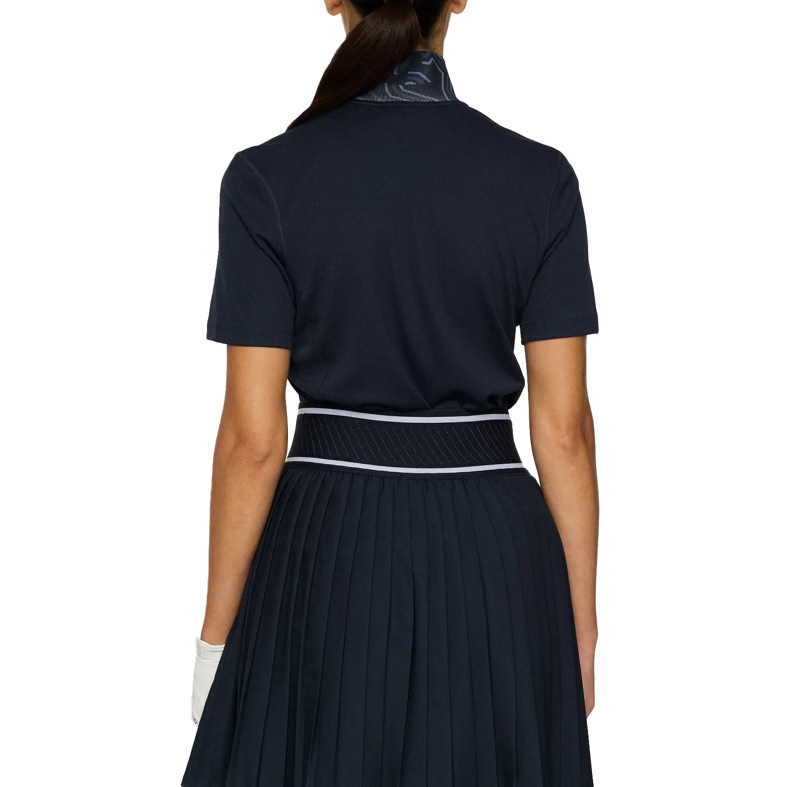 J.Lindeberg Women'S Piper Golf Polo Shirt - Jl Navy Christmas Eve Sale Hit Your Next Level