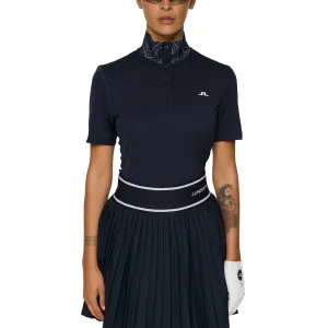 J.Lindeberg Women'S Piper Golf Polo Shirt - Jl Navy Rise Every Time