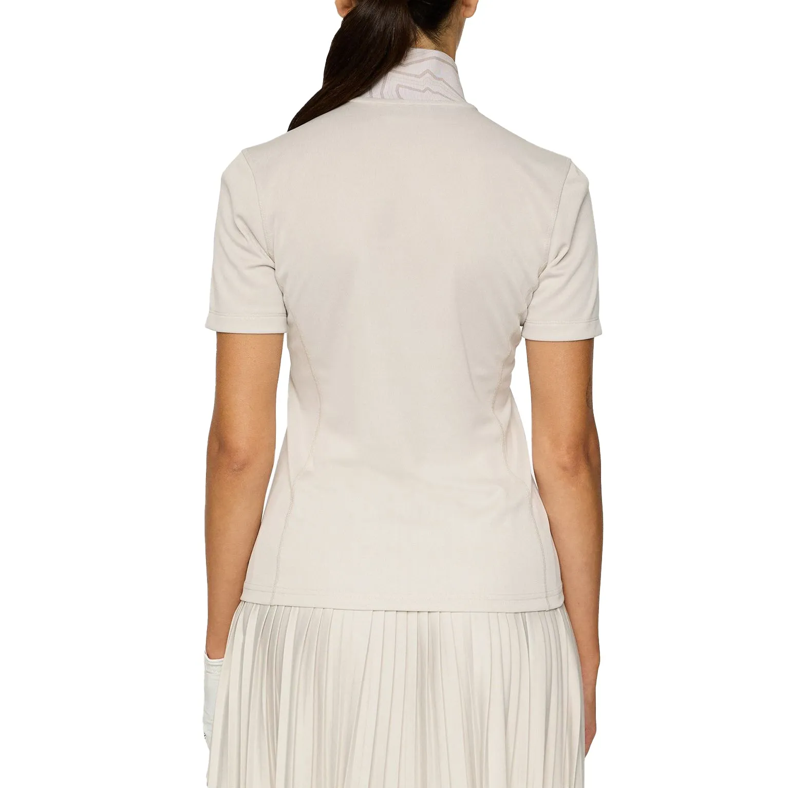 Push Beyond Limits J.Lindeberg Women'S Piper Golf Polo Shirt - Moonbeam