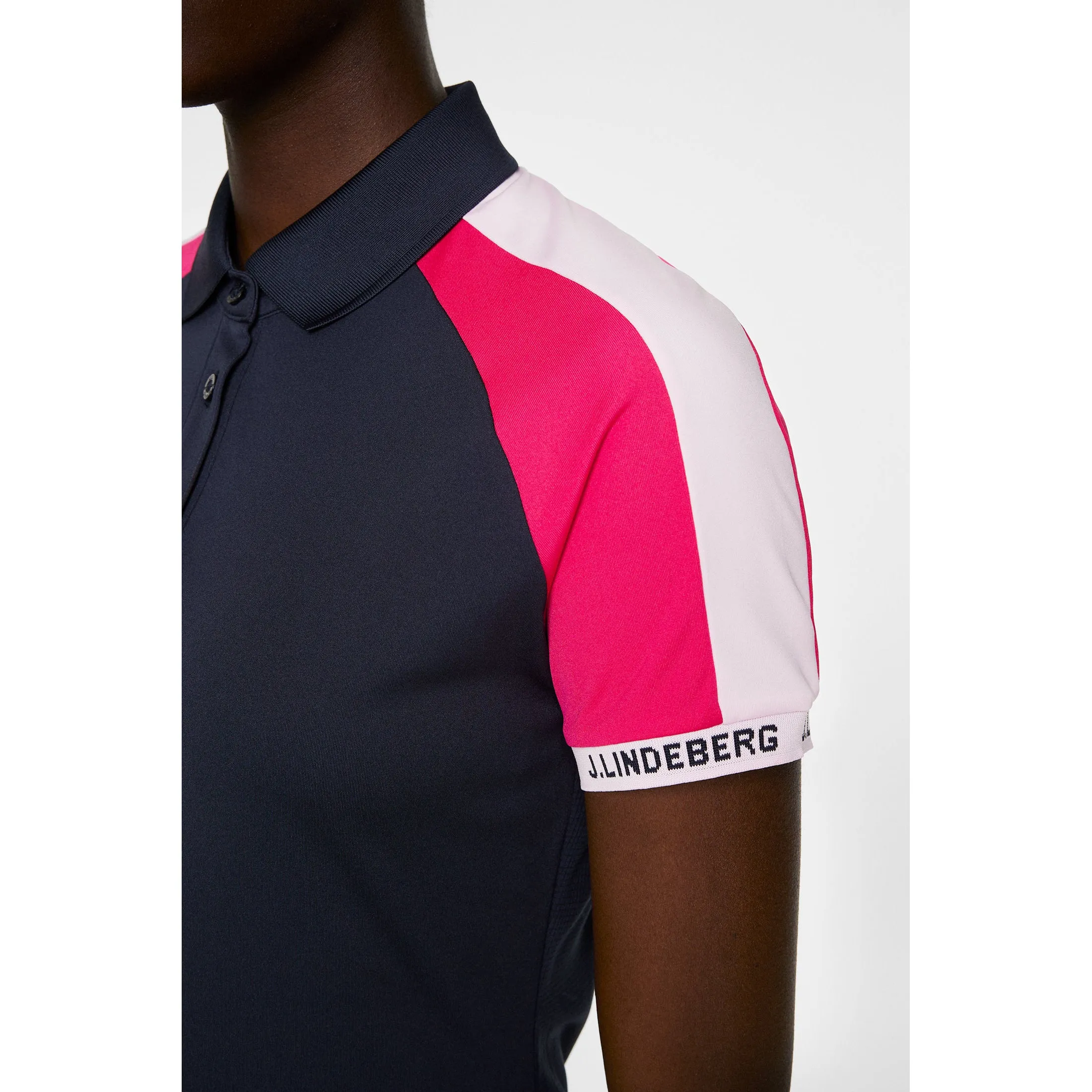 Be Unstoppable J.Lindeberg Women'S Priya Golf Polo Shirt - Jl Navy