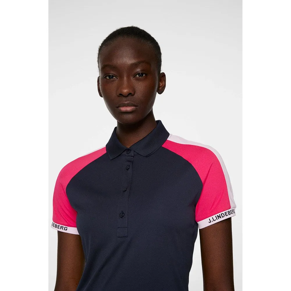 J.Lindeberg Women'S Priya Golf Polo Shirt - Jl Navy Made to Move Back To School Sale
