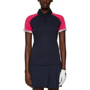 J.Lindeberg Women'S Priya Golf Polo Shirt - Jl Navy Thanksgiving Day Sale Walk with Purpose