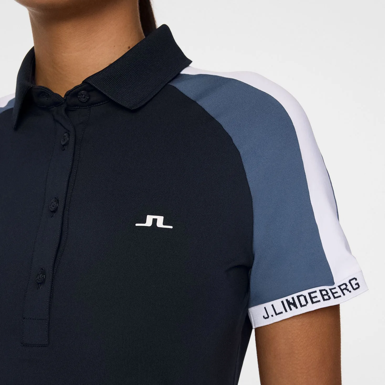 Performance Unleashed Own the Moment J.Lindeberg Women'S Priya Golf Polo Shirt - Jl Navy