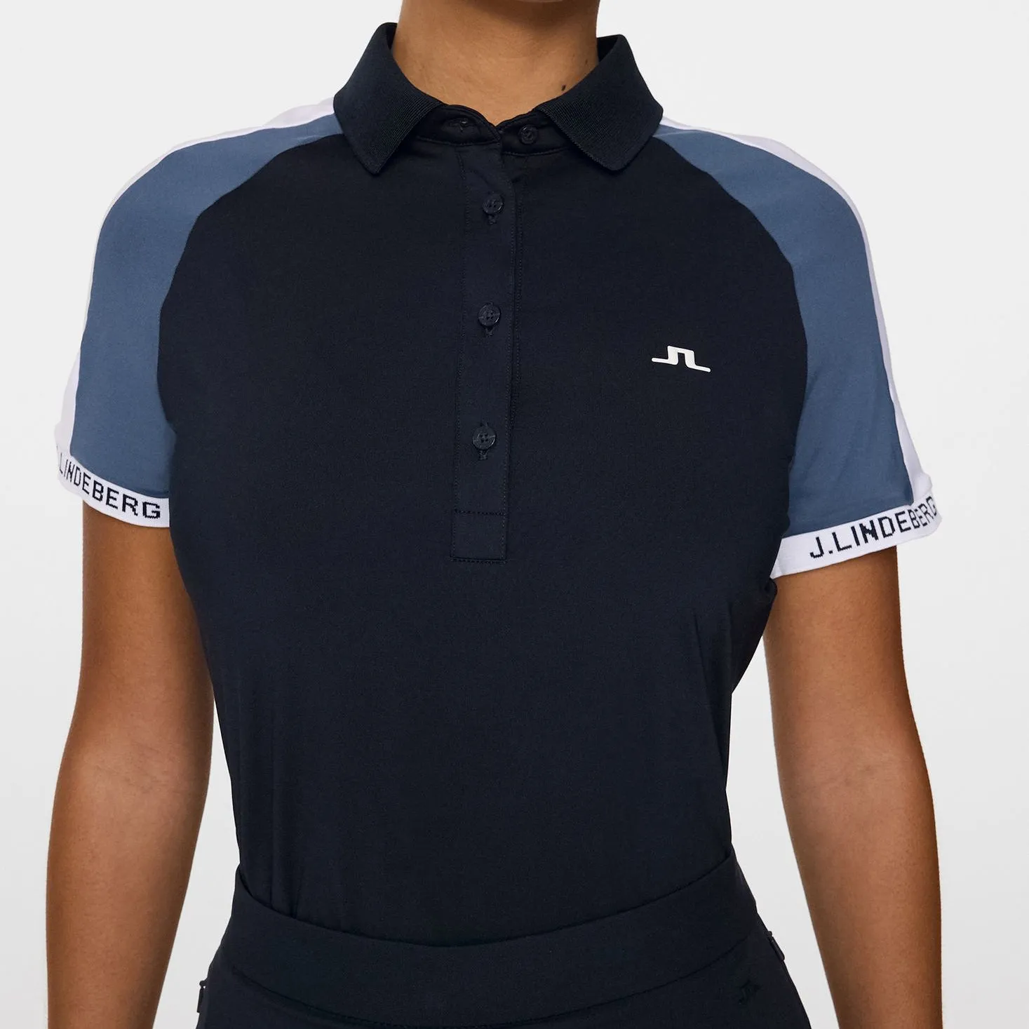 Never Just Walk Empower Your Journey J.Lindeberg Women'S Priya Golf Polo Shirt - Jl Navy