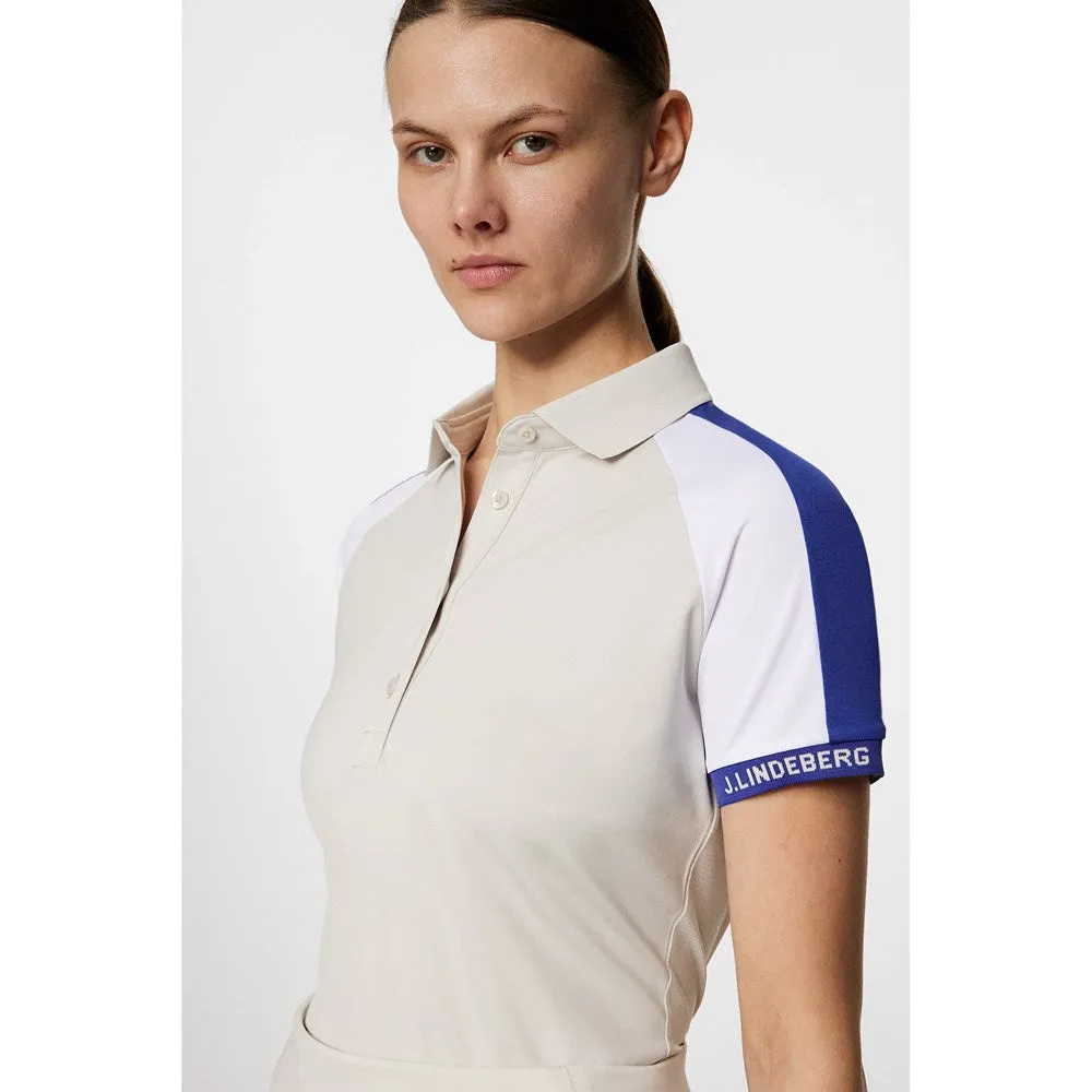 Built to Move You Stay in Motion J.Lindeberg Women'S Priya Golf Polo Shirt - Moonbeam
