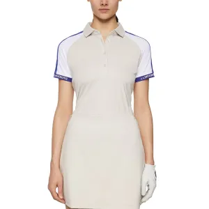 J.Lindeberg Women'S Priya Golf Polo Shirt - Moonbeam Economical Keep Going Strong
