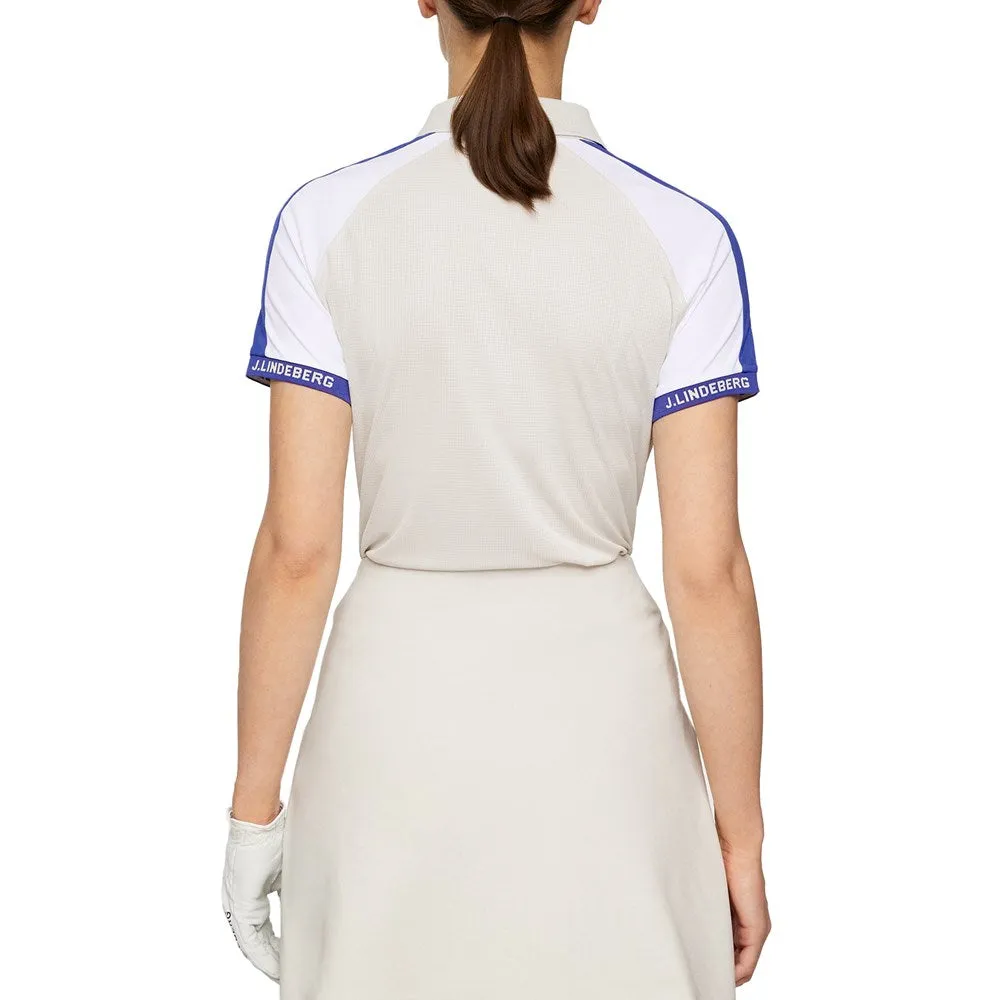 Bring the Heat Built to Move You J.Lindeberg Women'S Priya Golf Polo Shirt - Moonbeam