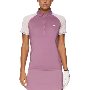 J.Lindeberg Women'S Priya Golf Polo Shirt - Very Grape Unleash Your Power Biggest Sale of the Year