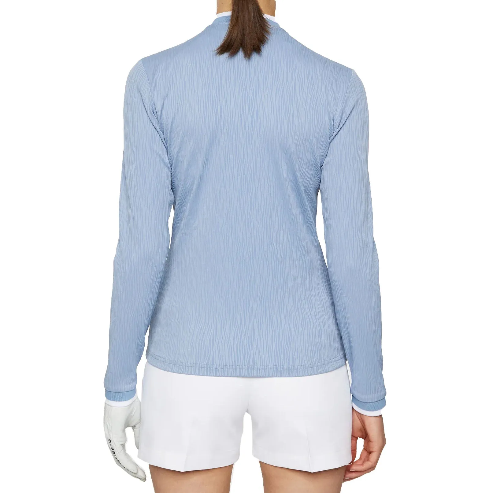 J.Lindeberg Women'S Susanna Golf Mid-Layer - Rain Washed Push Beyond Limits Budget Friendly