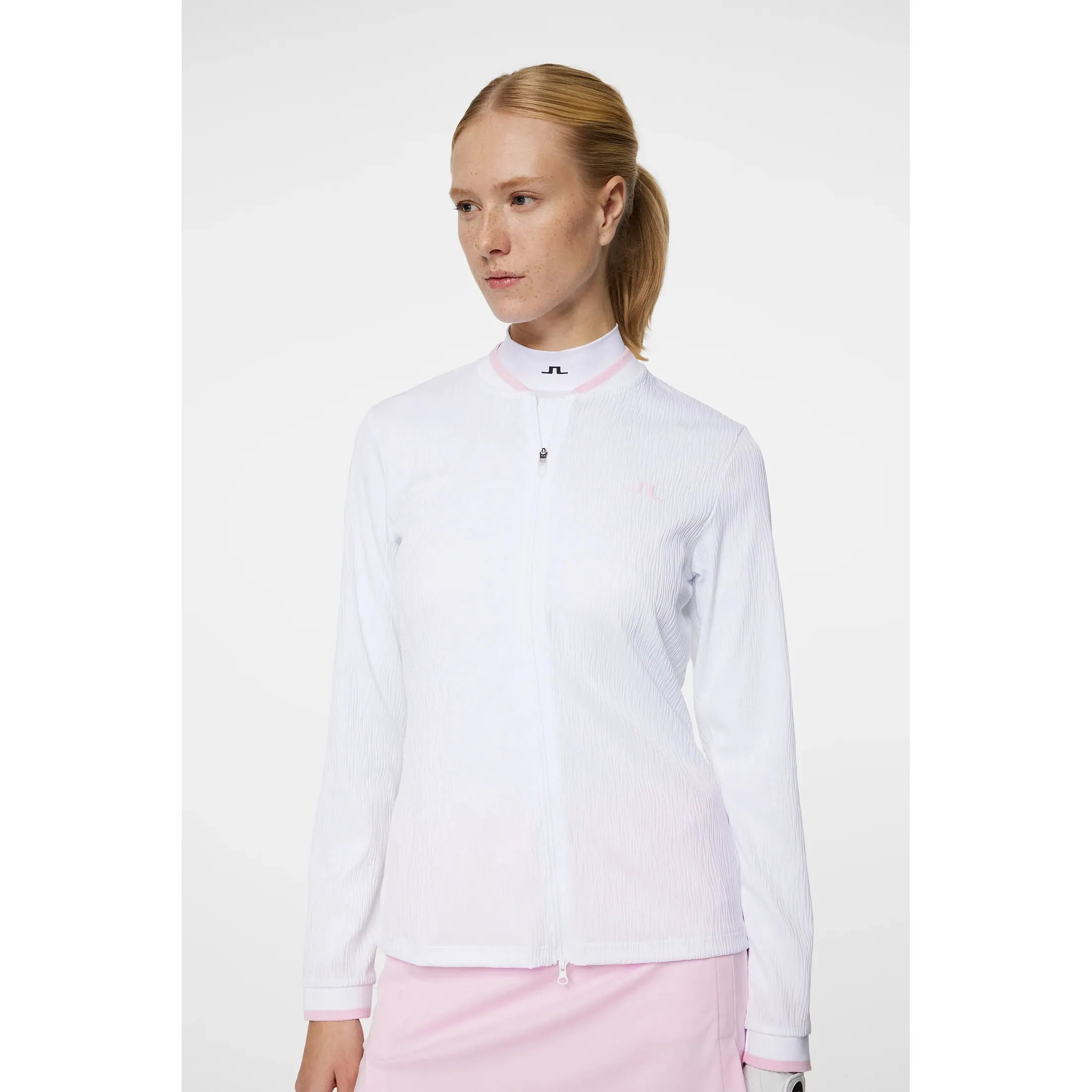 Move Beyond Ordinary Step into the Beat J.Lindeberg Women'S Susanna Golf Mid-Layer - White