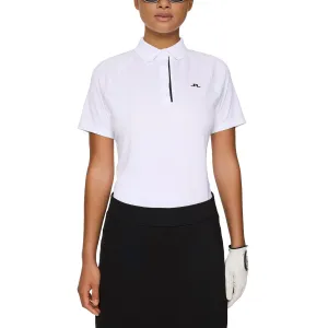 J.Lindeberg Women'S Tara Golf Polo Shirt - White Power Every Step