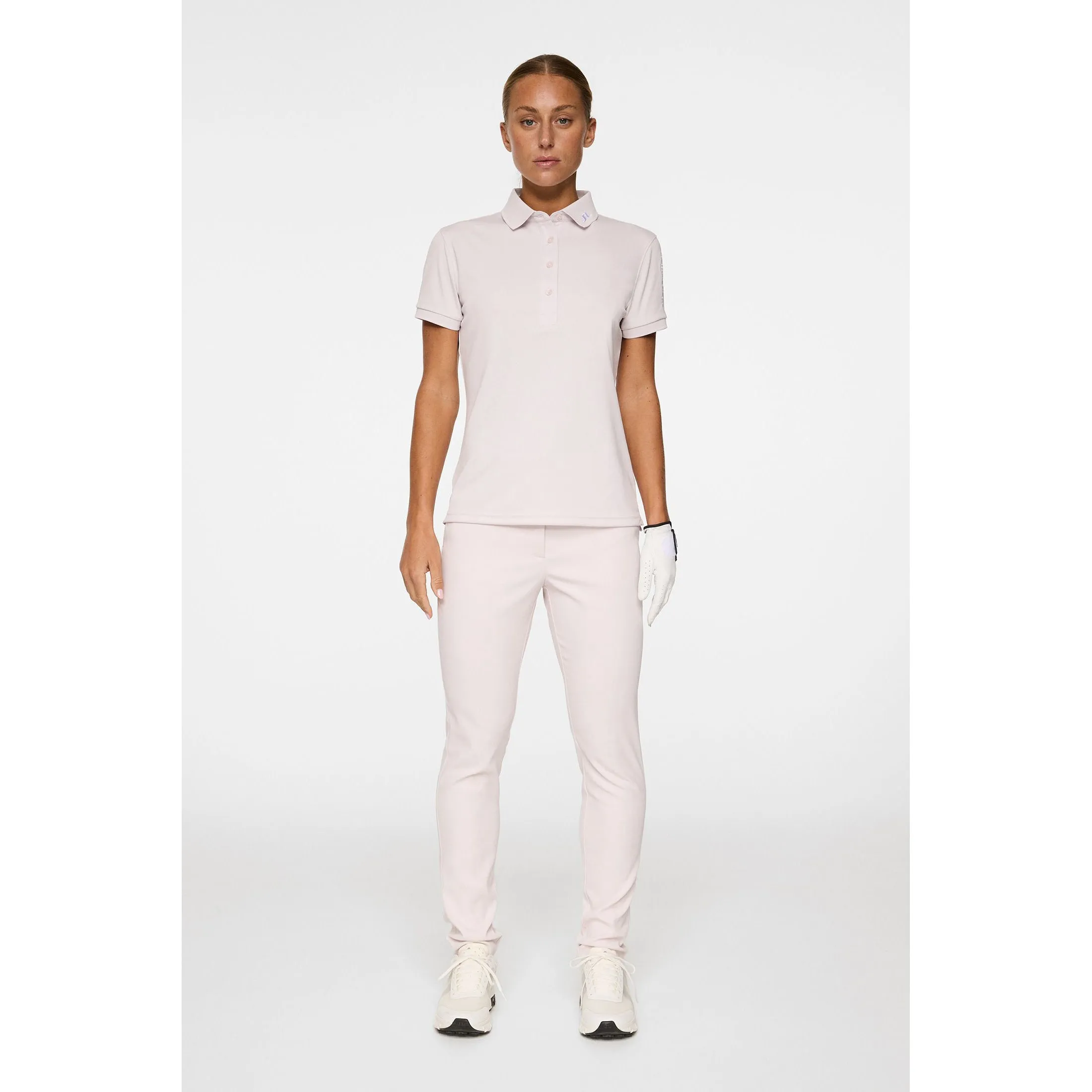 All Saints' Day Sale J.Lindeberg Women'S Tour Tech Golf Polo Shirt - Grey Lilac