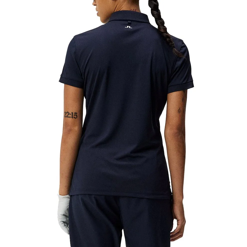 J.Lindeberg Women'S Tour Tech Golf Polo Shirt - Jl Navy Walk with Purpose Dress from the Feet Up