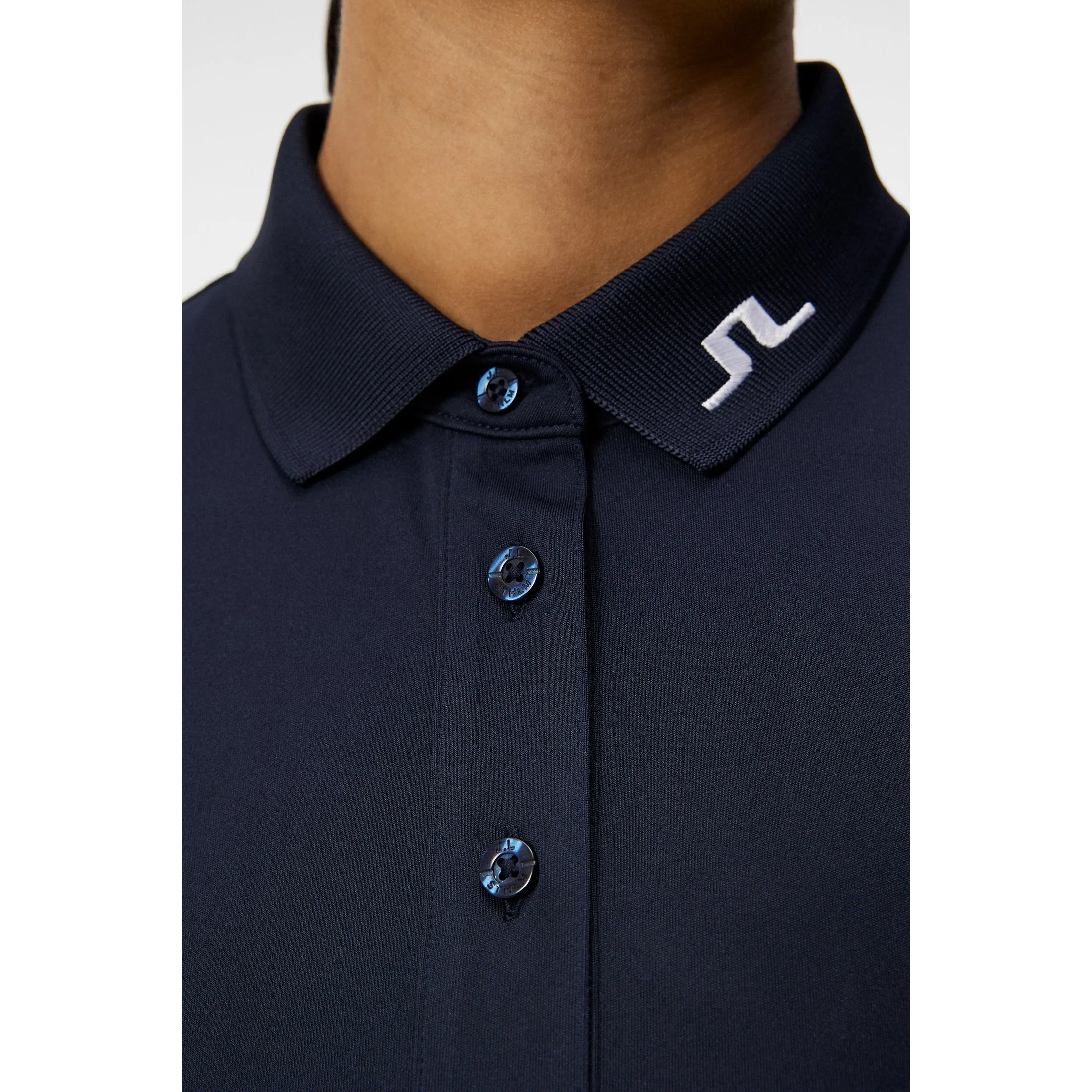 Step Into Strength Fearlessly You J.Lindeberg Women'S Tour Tech Golf Polo Shirt - Jl Navy