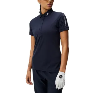 J.Lindeberg Women'S Tour Tech Golf Polo Shirt - Jl Navy The Fast Lane Choice