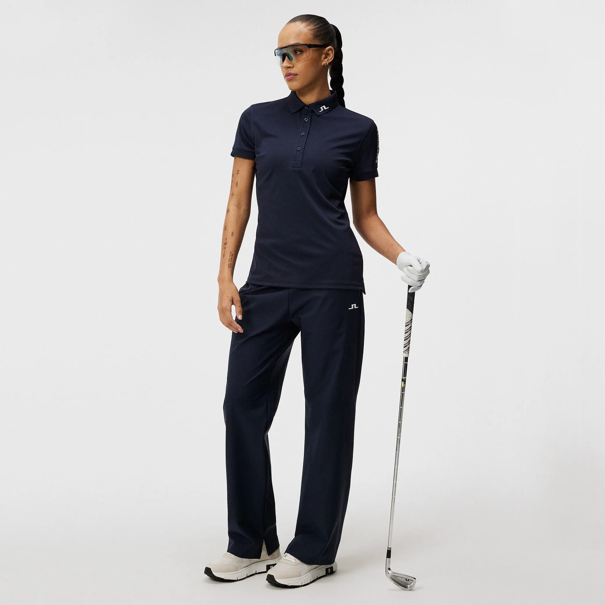 Lead with Style Sweetest Day Sale J.Lindeberg Women'S Tour Tech Golf Polo Shirt - Jl Navy
