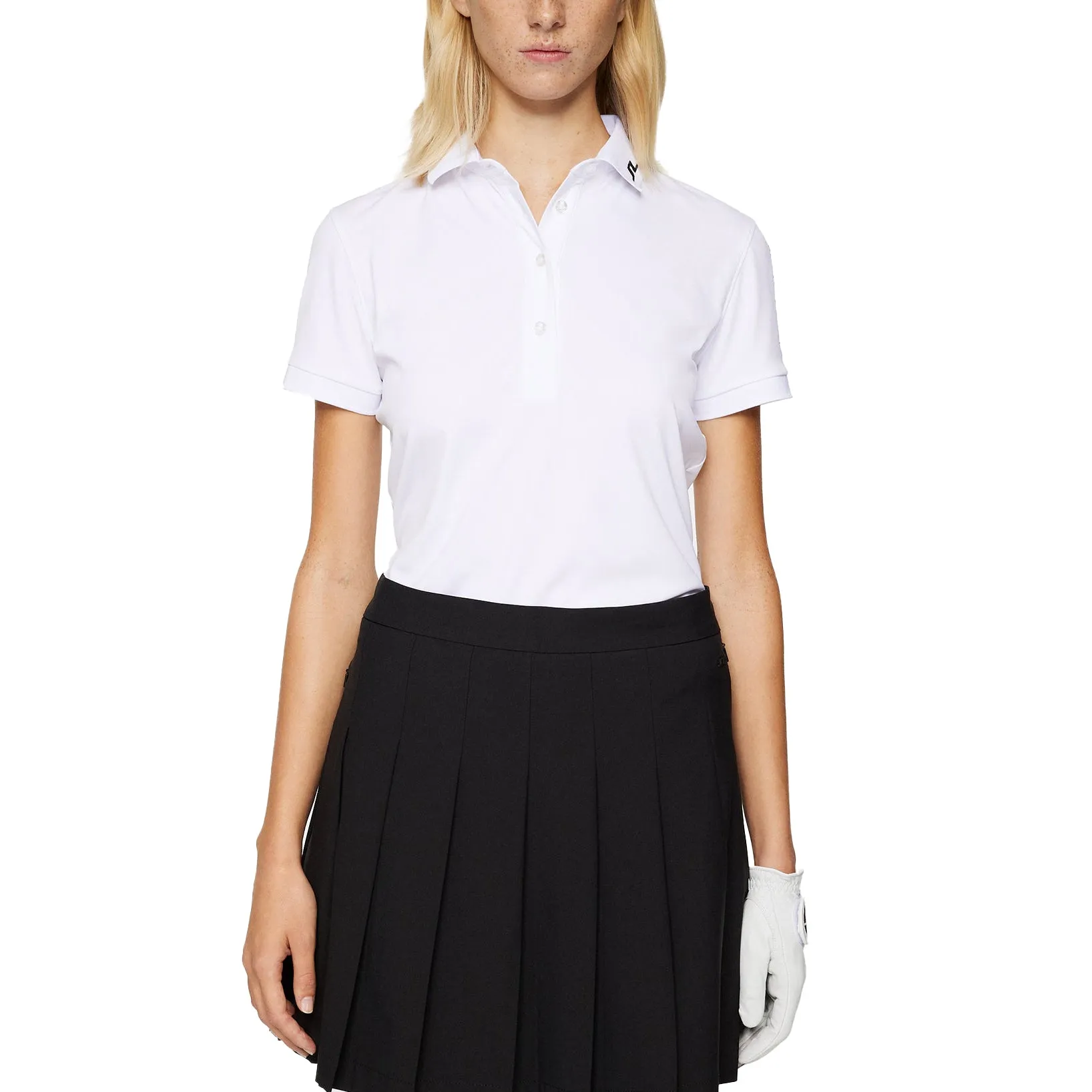 J.Lindeberg Women'S Tour Tech Golf Polo Shirt - White Make a Statement