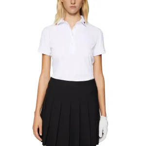 J.Lindeberg Women'S Tour Tech Golf Polo Shirt - White Make a Statement