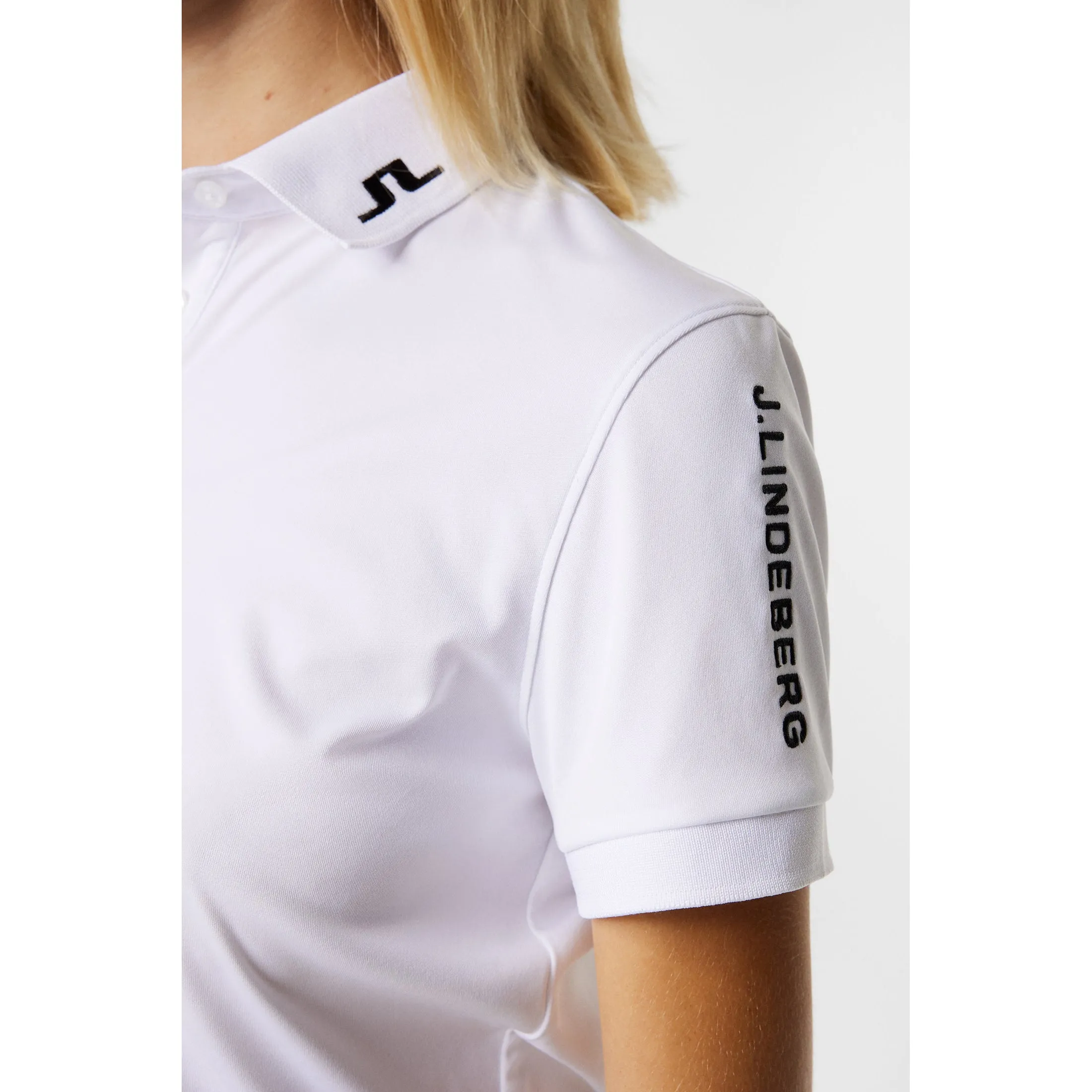 J.Lindeberg Women'S Tour Tech Golf Polo Shirt - White Limited Time Offer