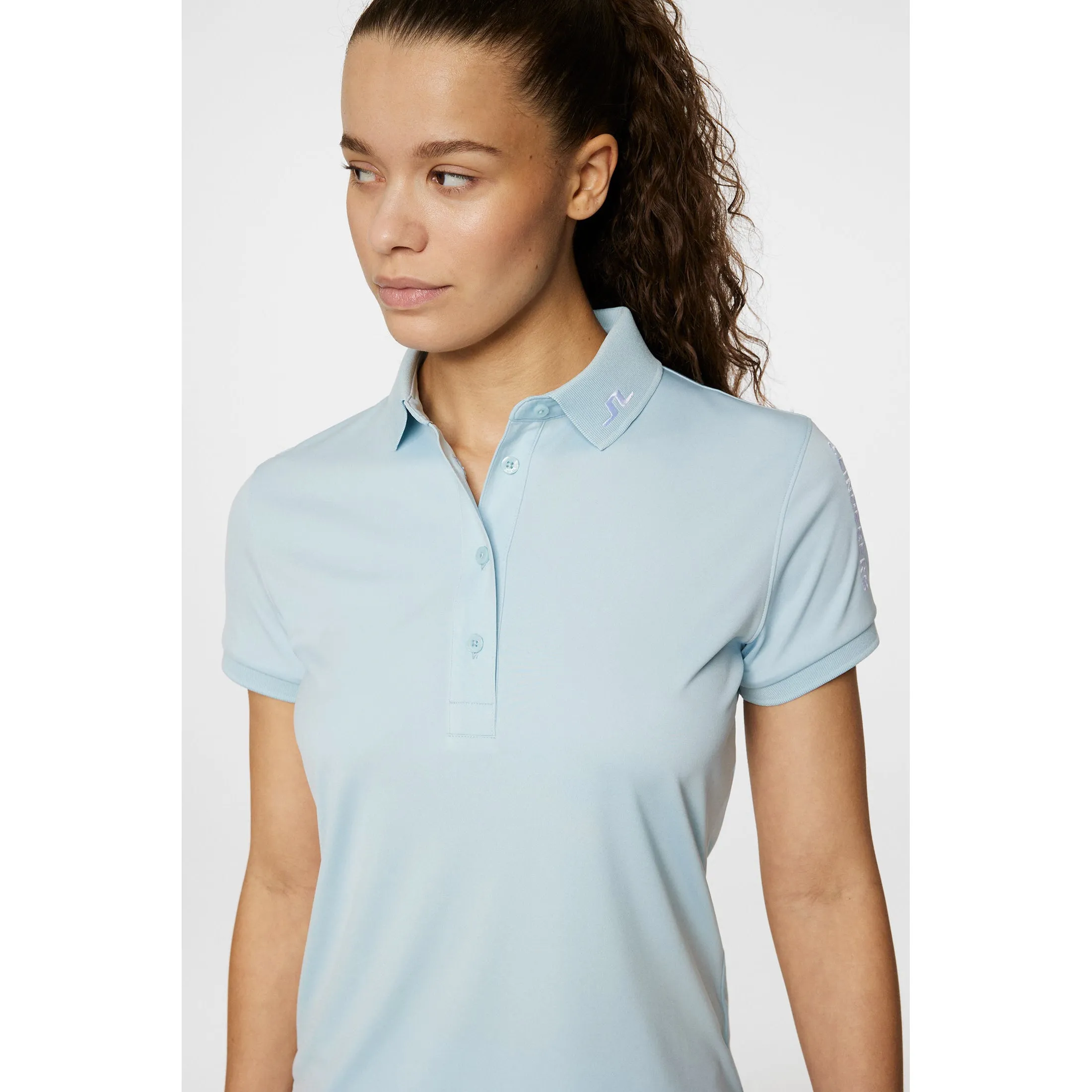 New Year's Eve Sale Black Friday Exclusive J.Lindeberg Women'S Tour Tech Golf Polo Shirt - Winter Sky