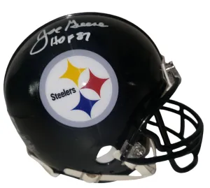 Joe Greene Signed Pittsburgh Steelers VSR4 Mini Helmet