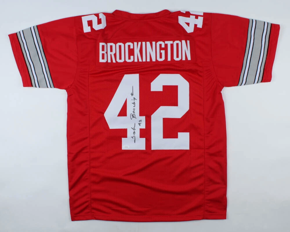 John Brockington Signed Ohio State Buckeyes Jersey (JSA Hologram) Packers R.B.