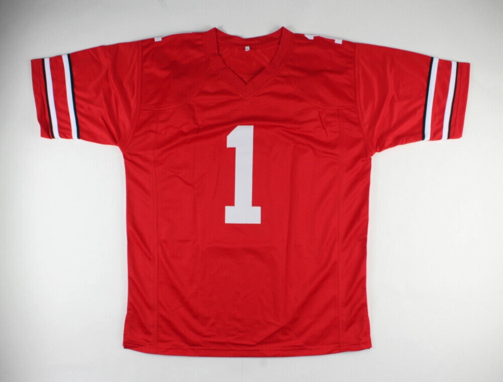 John Cooper Signed Ohio State Jersey Inscribed "CFHOF 2008" (Beckett COA)