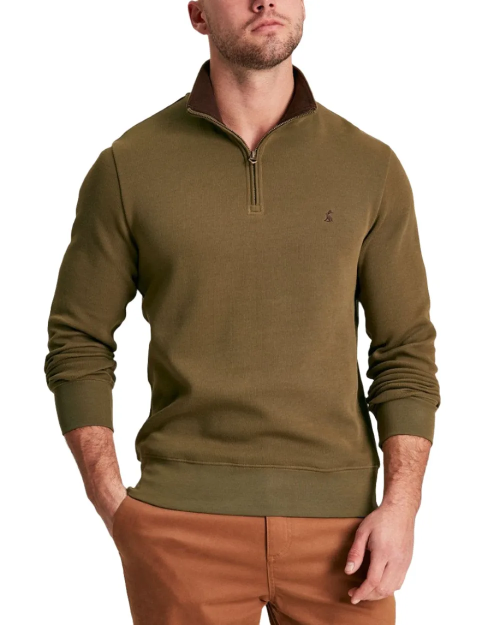 Joules Alistair Quarter Zip Cotton Sweatshirt Warm Sweatshirts for Men