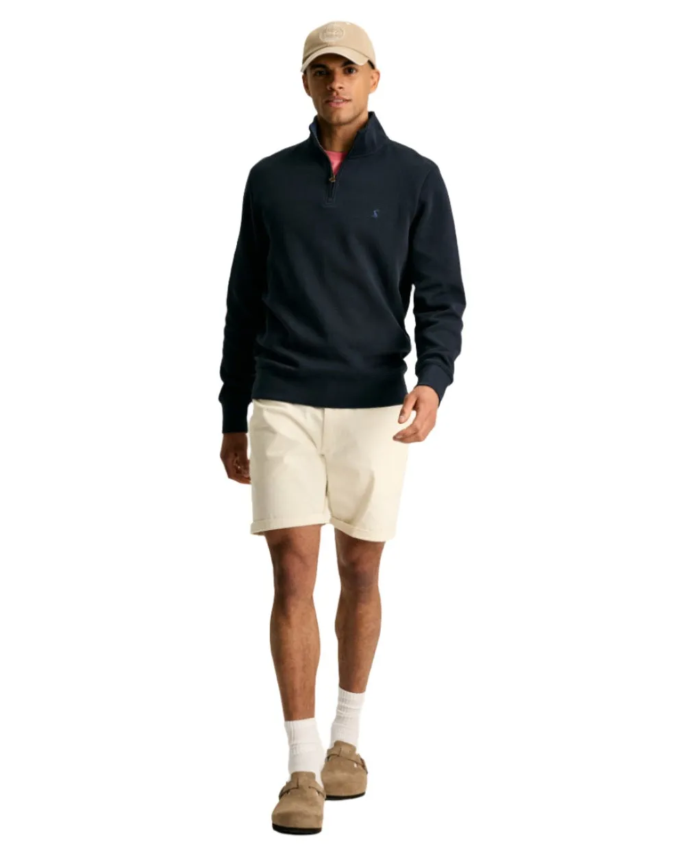 Joules Alistair Quarter Zip Cotton Sweatshirt Warm Sweatshirts for Men