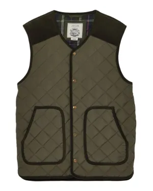 Joules Gibson Quilted Lightweight Gilet Brushed Tartan Shirts
