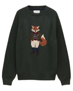 Joules Mens Jonty Intarsia Crew Knit Jumper Lambswool Crew Sweaters