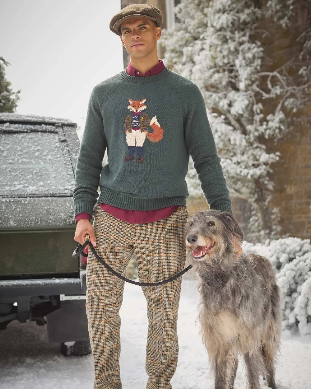 Joules Mens Jonty Intarsia Crew Knit Jumper Men's Knit Sweaters