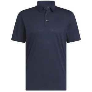Holiday Sale Memorial Day Sale Adidas Textured Jacquard Polo Shirt - Collegiate Navy/Black
