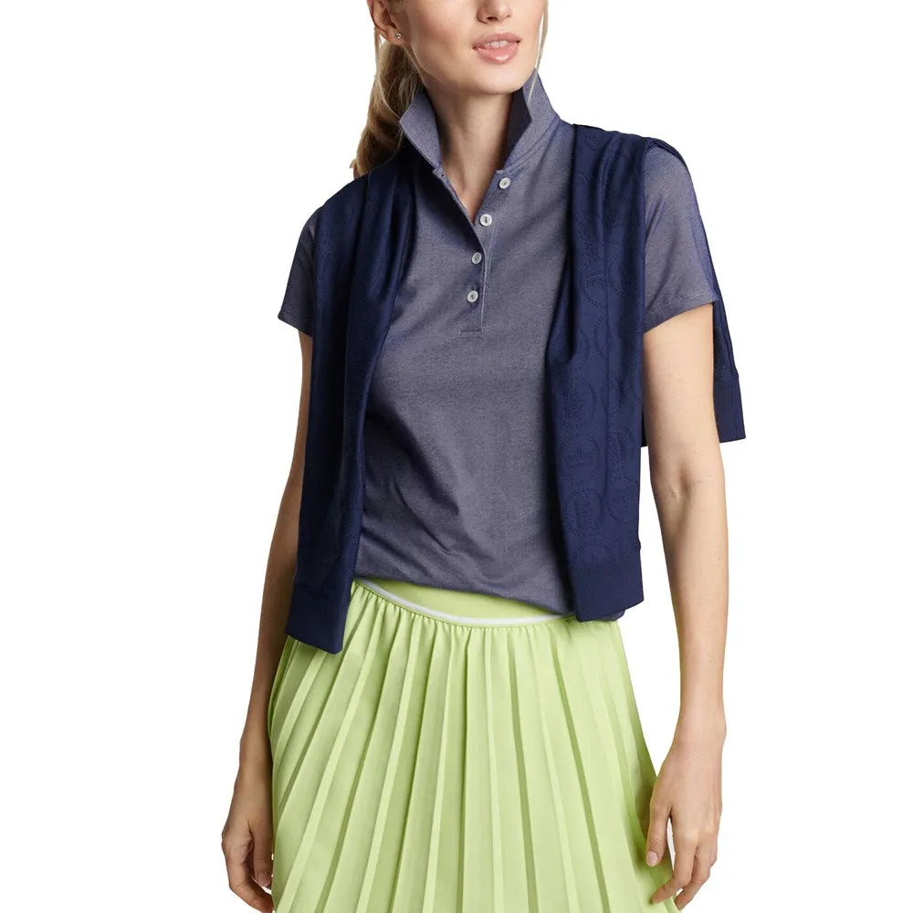Rise Every Time Chase What Moves You Peter Millar Women'S Albatross Golf Polo Shirt - Navy