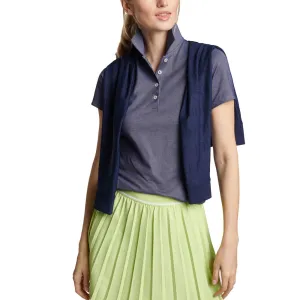 Rise Every Time Chase What Moves You Peter Millar Women'S Albatross Golf Polo Shirt - Navy
