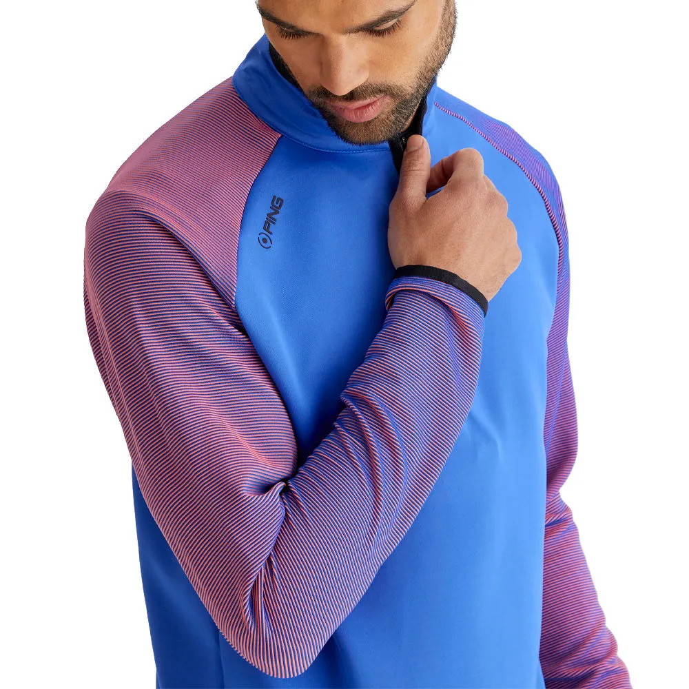 Unleash Your Power Ping Strio 1/2 Zip Mid Layer  - Ultra Blue/Dubarry