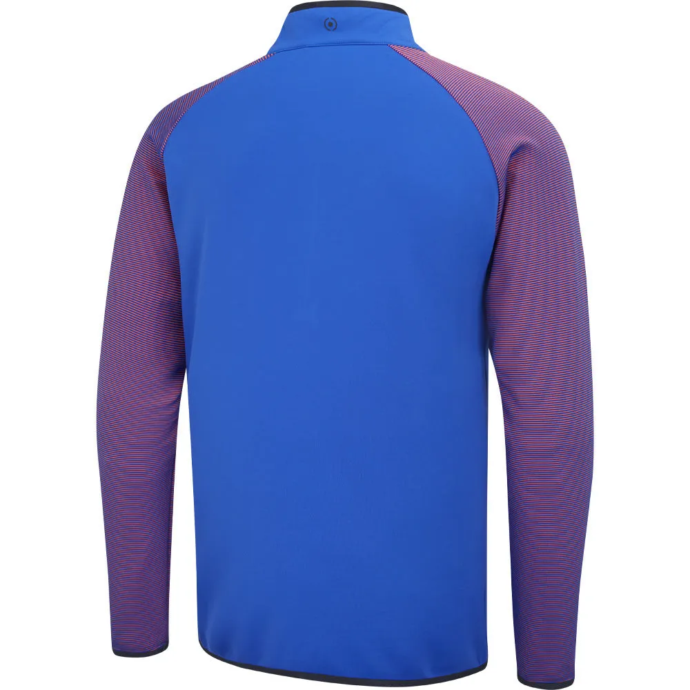 President's Day Sale Ping Strio 1/2 Zip Mid Layer  - Ultra Blue/Dubarry