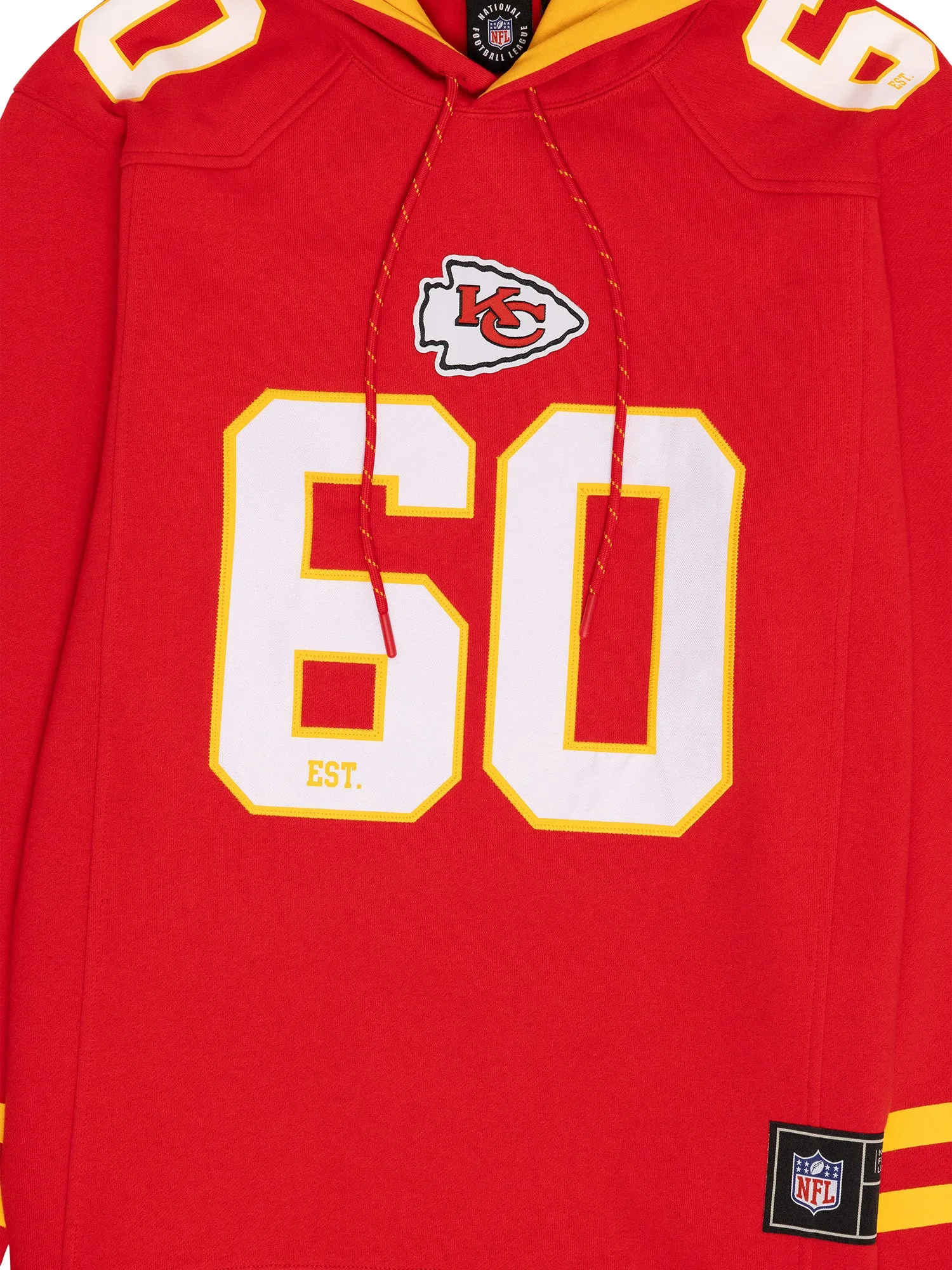 Kansas City Chiefs NFL Foundation Panel Hoodie Jumper - Red