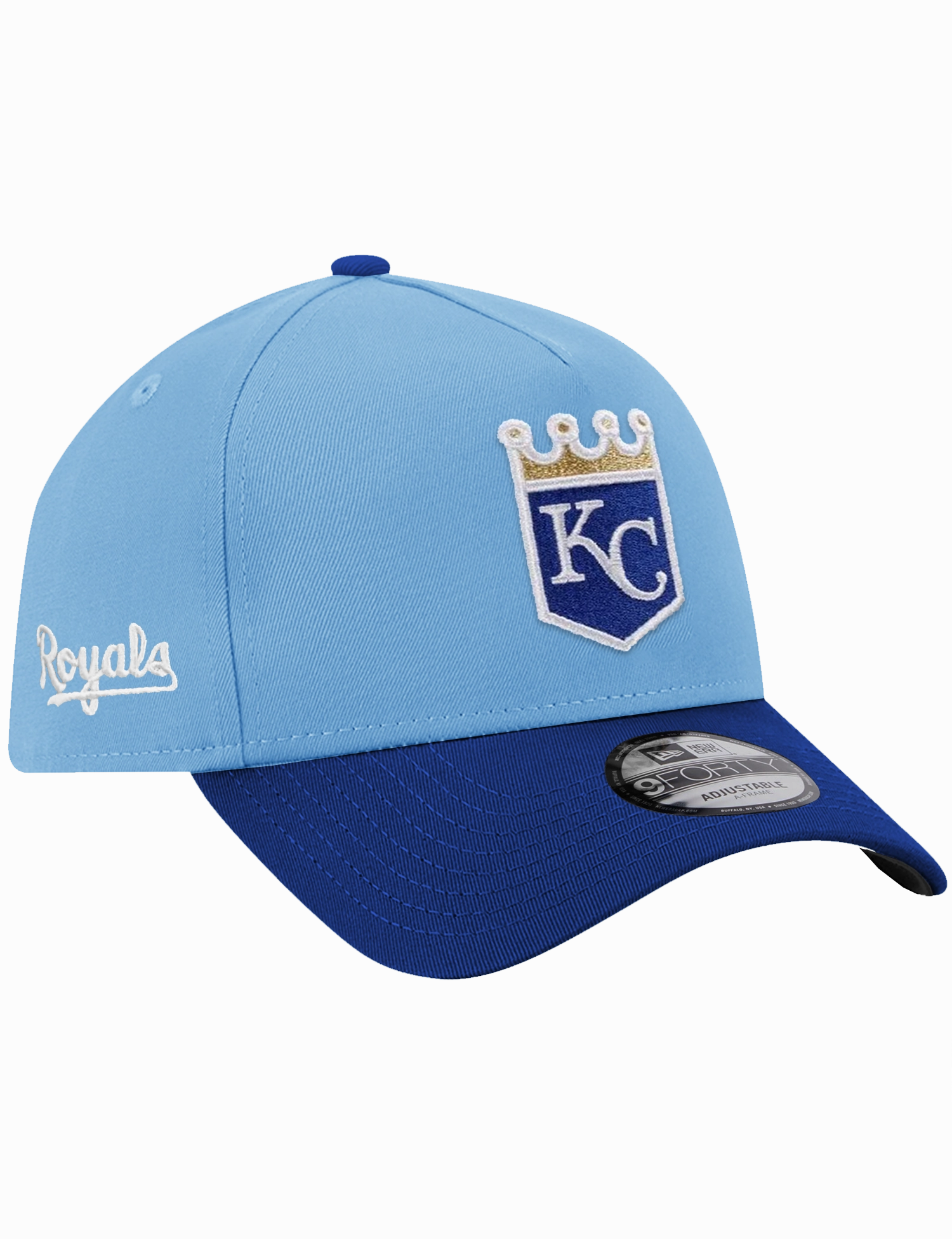 Kansas City Royals New Era MLB Team Alt 9FORTY A-Frame Snapback Hat - Blue