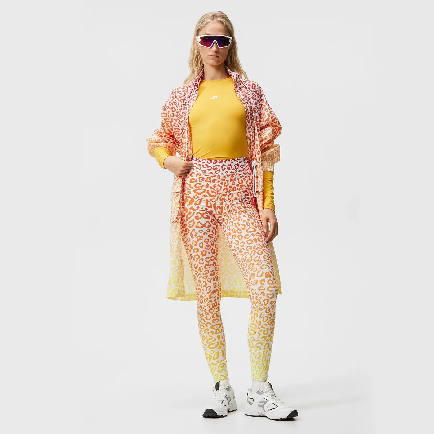 Empower Your Journey J.Lindeberg Women'S Zena Print Tights - Leo Reflect Sunset