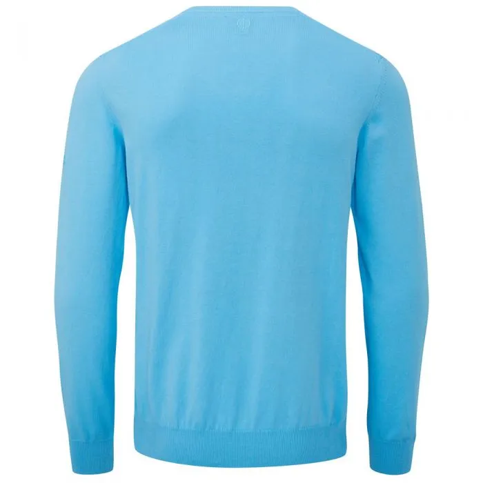 Oscar Jacobson Constable Pullover - Bright Blue Clearance Sale Built to Perform