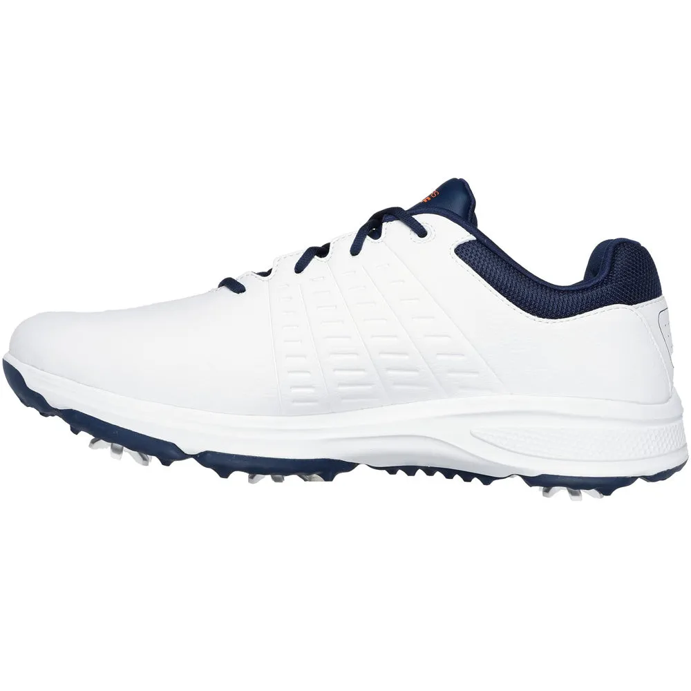 Skechers Go Golf Torque 2 Spiked Waterproof Shoes - White/Navy/Orange Own the Streets