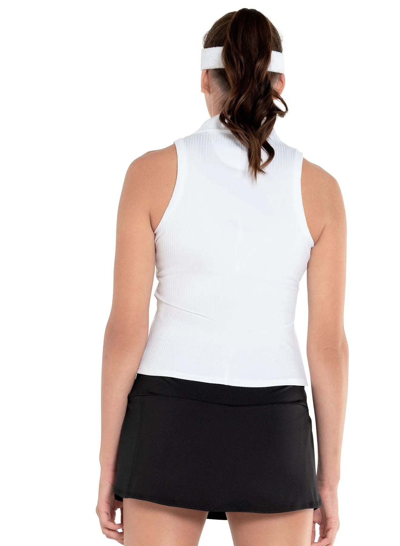 Sleeveless Rib Polo All Eyes on You