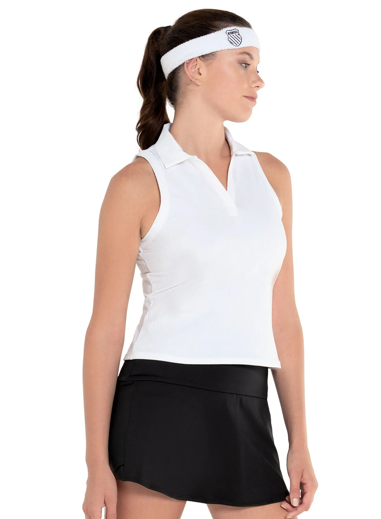 Sleeveless Rib Polo Back To School Sale Spring Sale