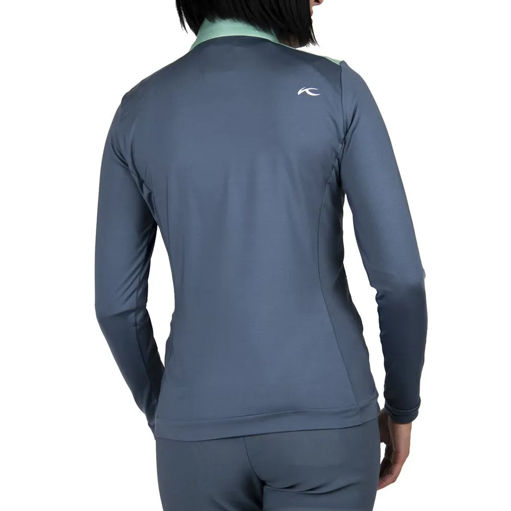 Own the Streets Kjus Women'S Retention Golf Jacket - Mineral/Steel Blue